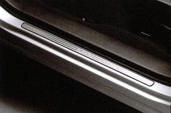 Exterior door sill set made of stainless steel