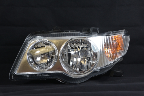 Headlamp with flasher front left