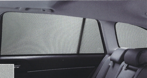 Sun protection elements for rear and rear side windows