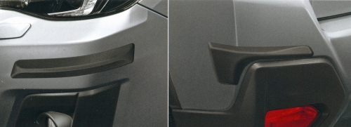 Bumper protection set for front and rear